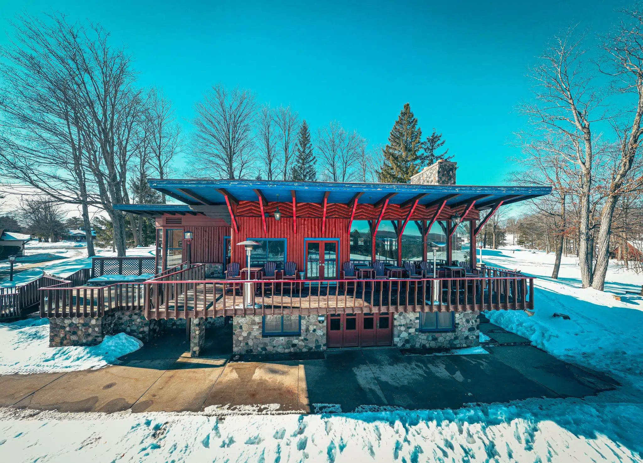 The Logmark bar at Otsego Resort in Gaylord, MI